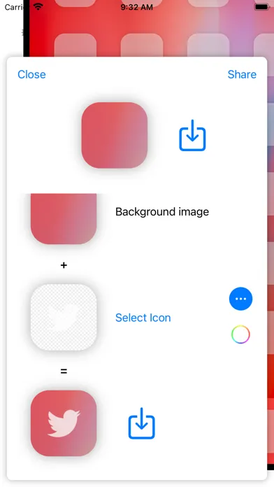 ภาพหน้าจอของ Transparent App Icons