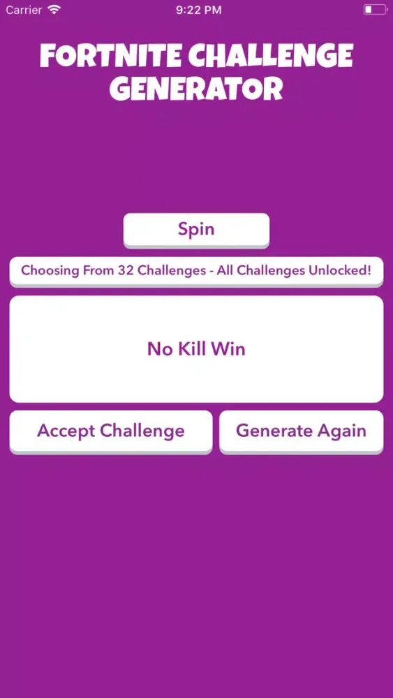 Fortnite Challenge Generator Ekran Görüntüleri