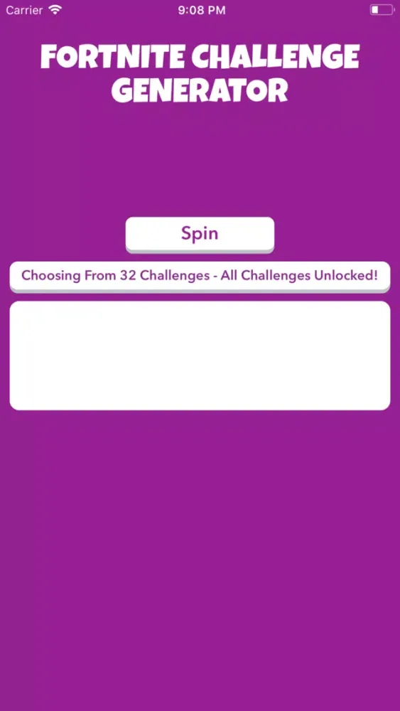Fortnite Challenge Generator Ekran Görüntüleri