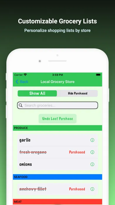 Tangkapan skrin iGetGroceries