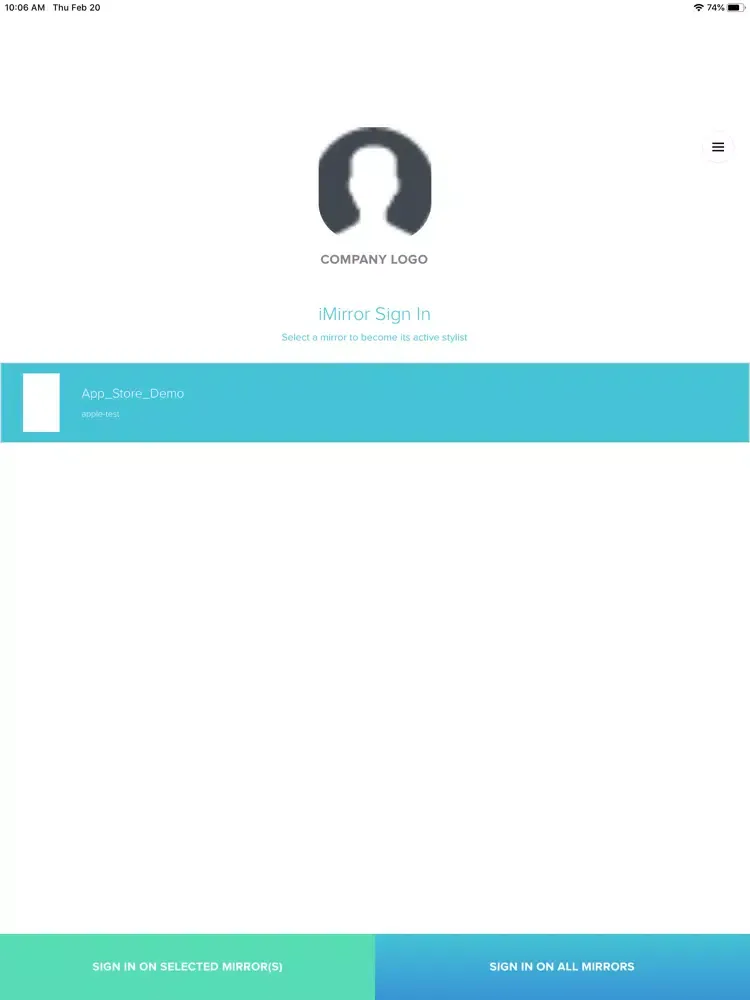 Tangkapan skrin iMirror App iPad 