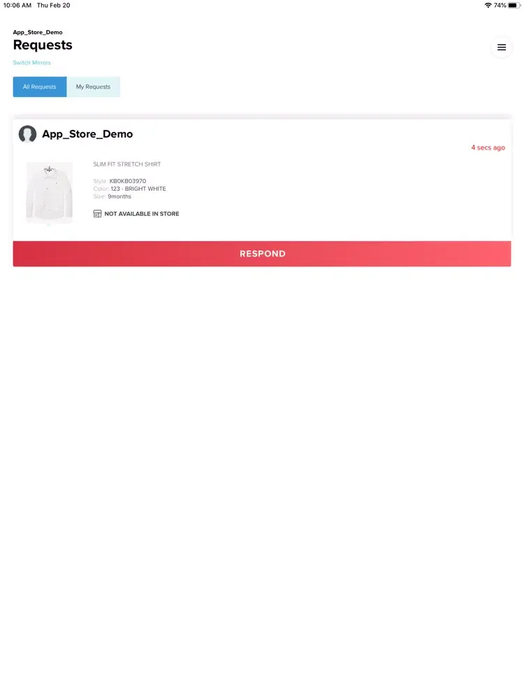 Tangkapan skrin iMirror App iPad 