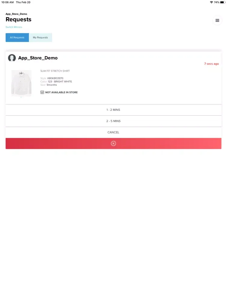 Tangkapan skrin iMirror App iPad 