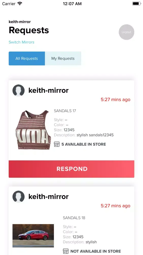 Tangkapan skrin iMirror App