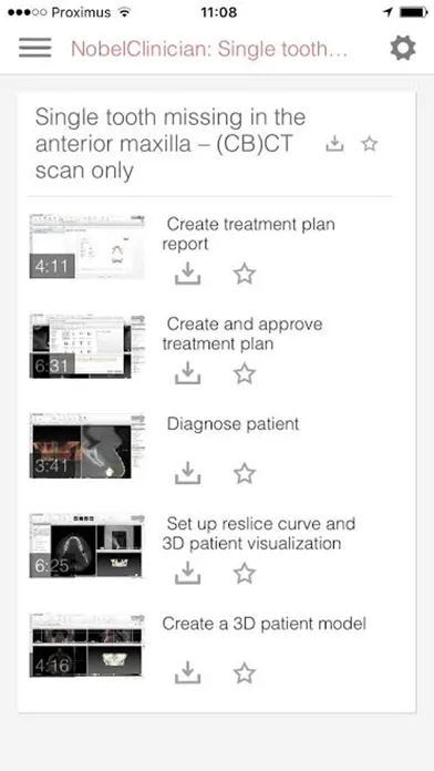 NobelClinician® Tutorial Ekran Görüntüleri