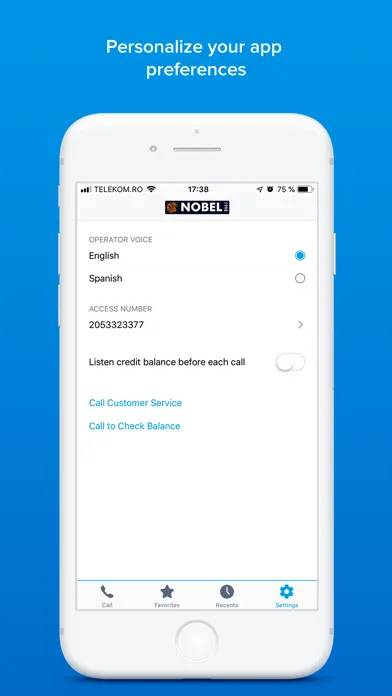 Nobel One Dialer سکرین شاٹس