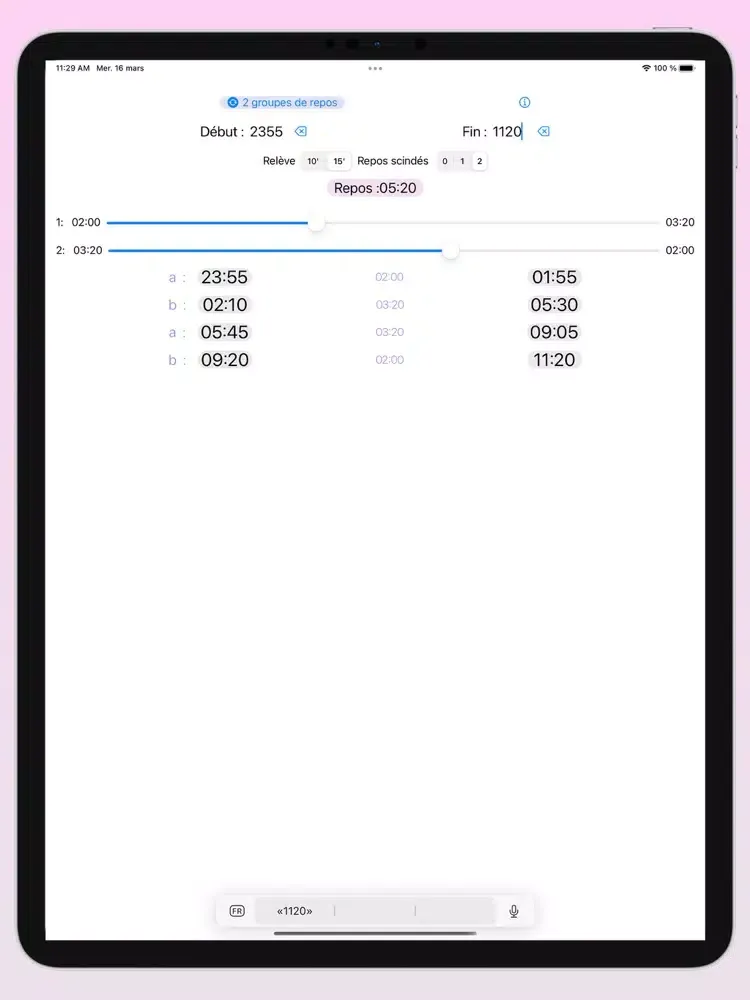 Tangkapan layar Repos Pilotes iPad 