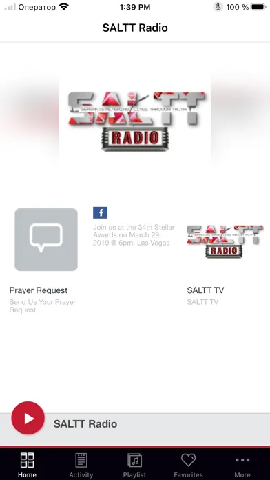 Screenshot di SALTT Radio