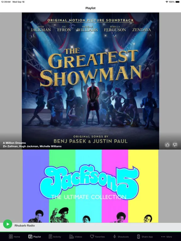 Capturas de pantalla de Rhubarb Radio iPad 