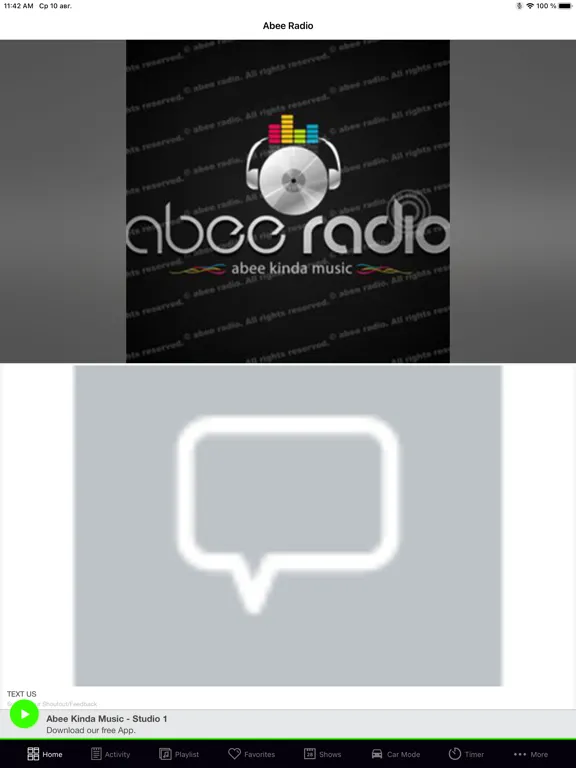 Capturas de tela do Abee Radio iPad 