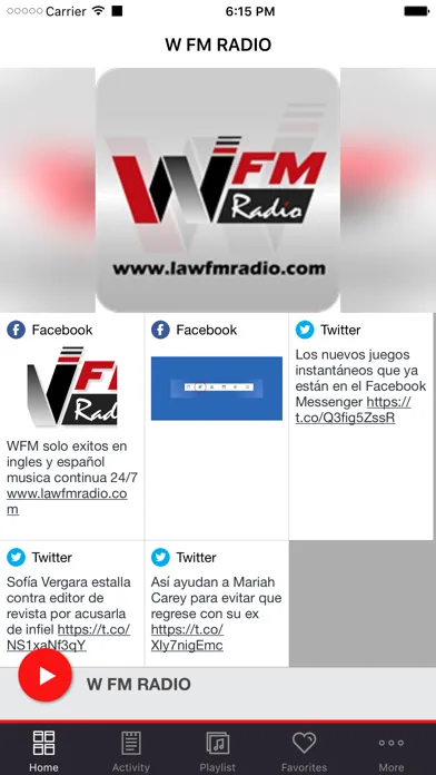 Tangkapan layar W FM RADIO