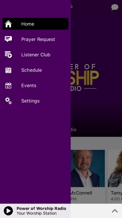 Power of Worship Radio. Screenshots