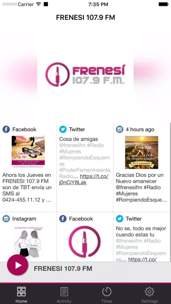FRENESI 107.9 FM Screenshots