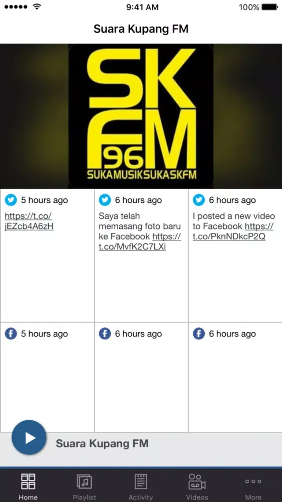 Ảnh chụp màn hình của Suara Kupang FM