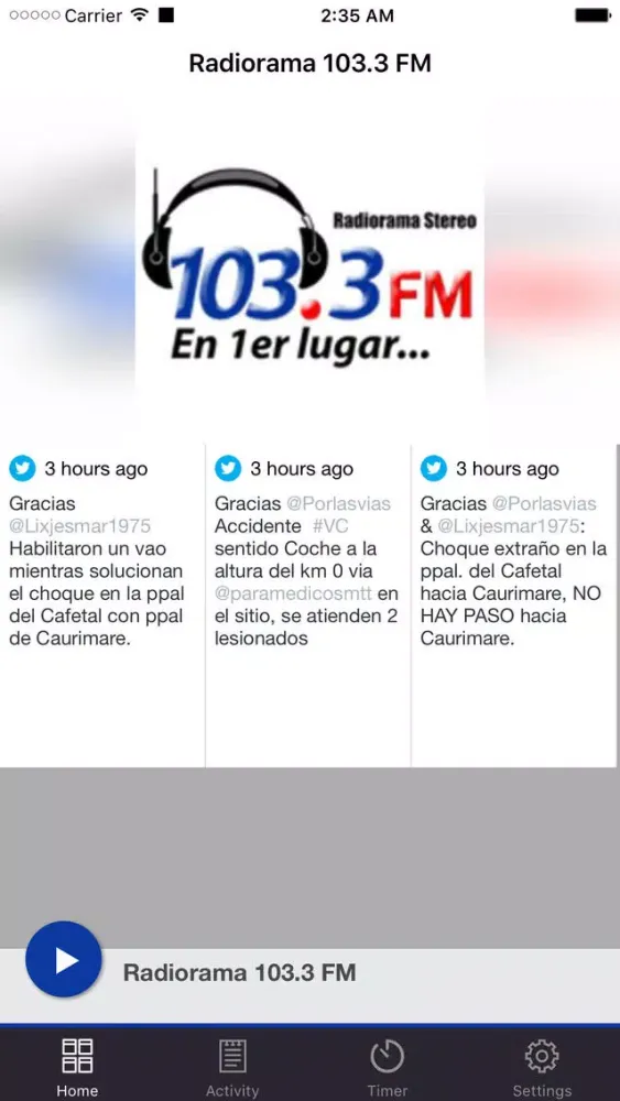 Zrzuty ekranu Radiorama 103.3 FM