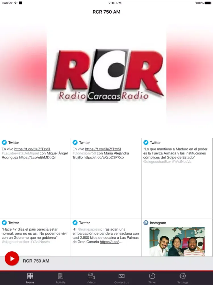 RCR 750 AM iPad  Screenshots