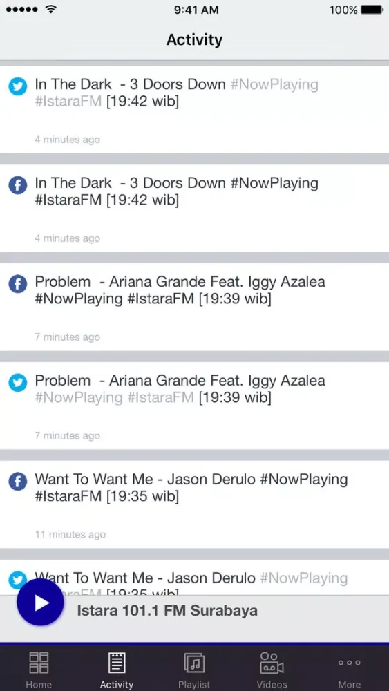 Istara 101.1 FM Surabaya Screenshots
