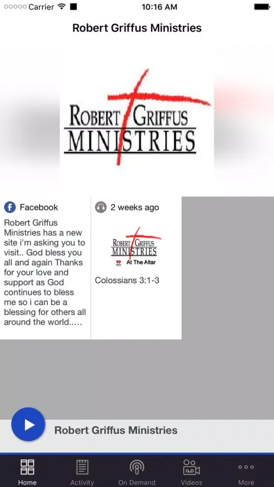 Robert Griffus Ministries应用截图