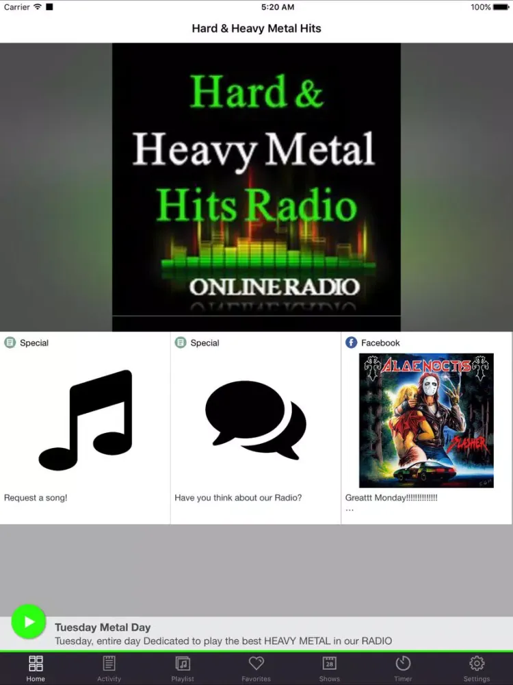 Tangkapan layar Hard & Heavy Metal Hits iPad 