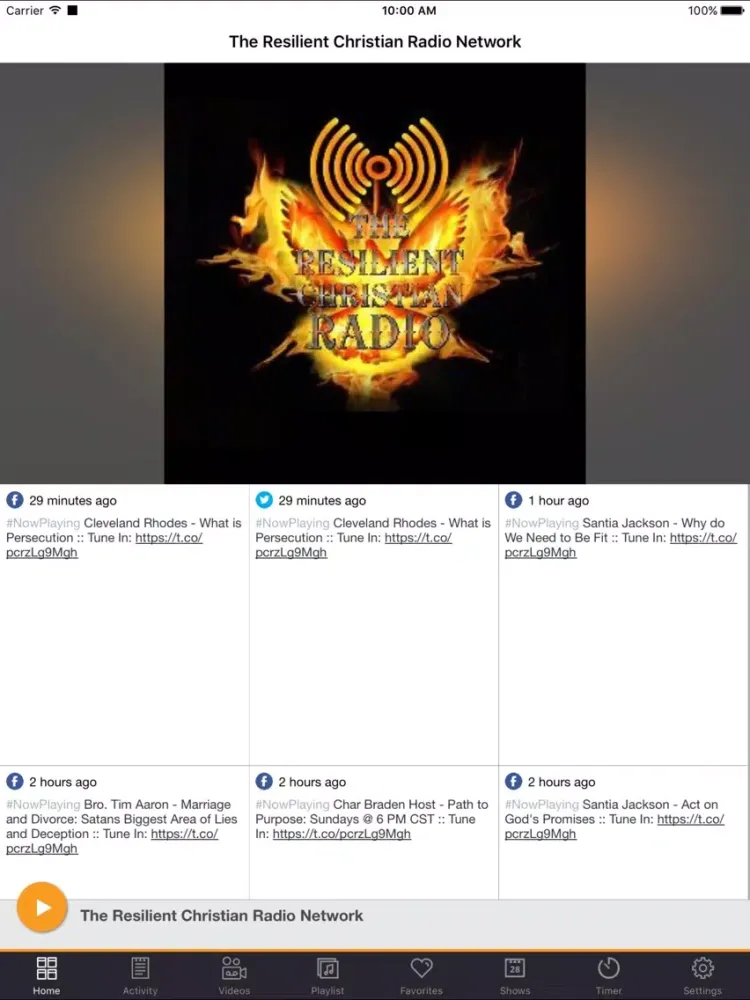 Zrzuty ekranu The Resilient Christian Radio Network iPad 