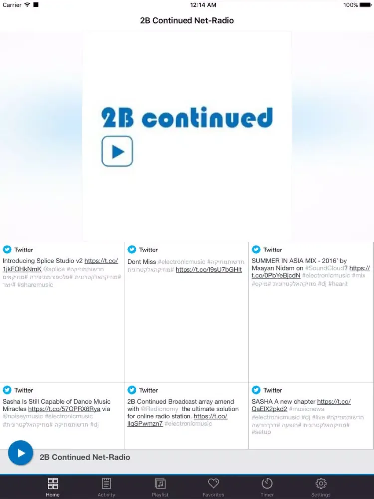 2B Continued Net-Radio iPad  Ekran Görüntüleri