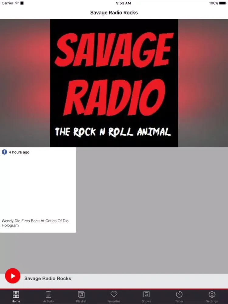 Savage Radio Rocks iPad 應用截圖