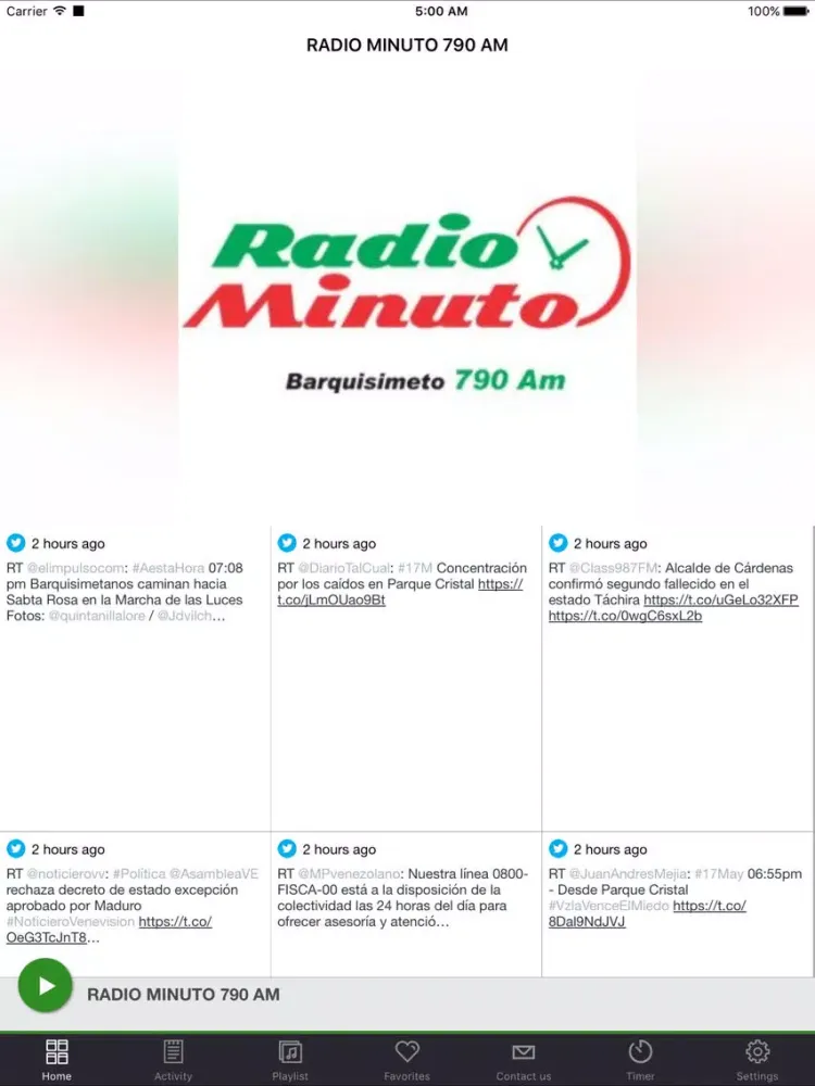 Captures d'écran de RADIO MINUTO 790 AM iPad 