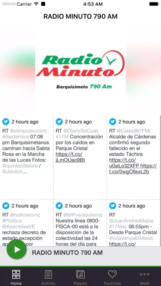 Captures d'écran de RADIO MINUTO 790 AM
