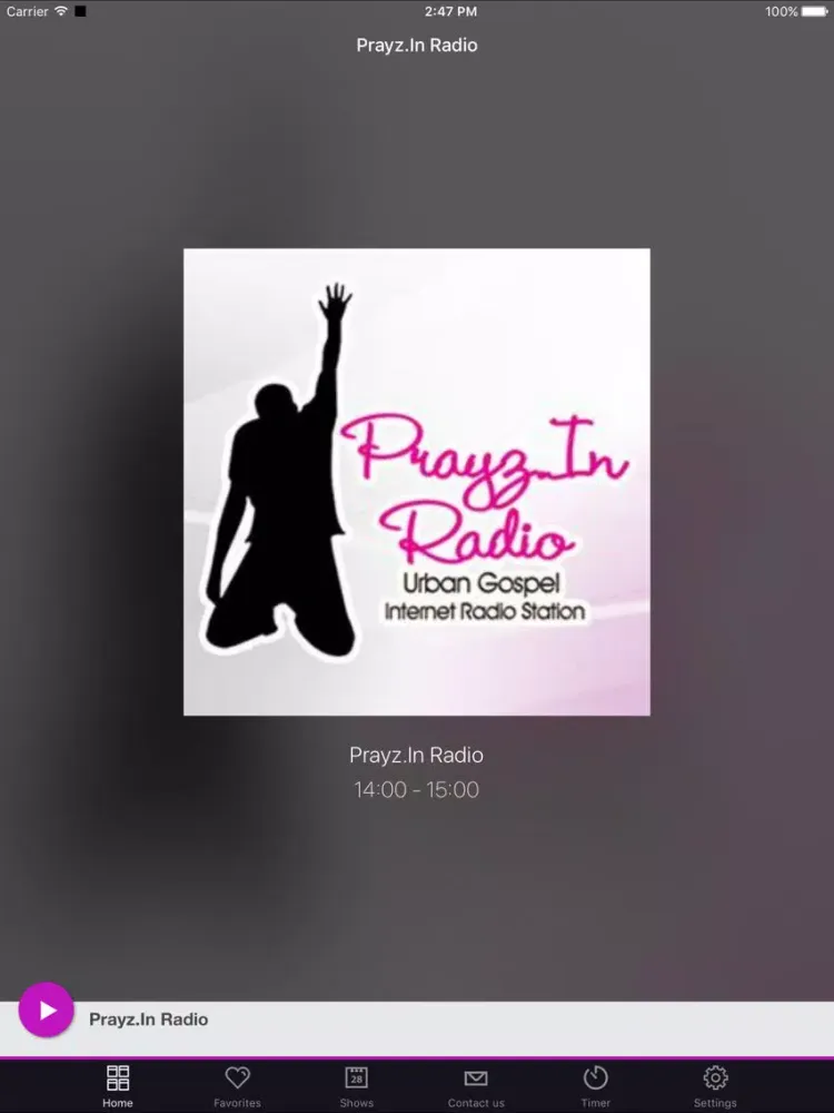 Capturas de pantalla de Prayz.In Radio iPad 