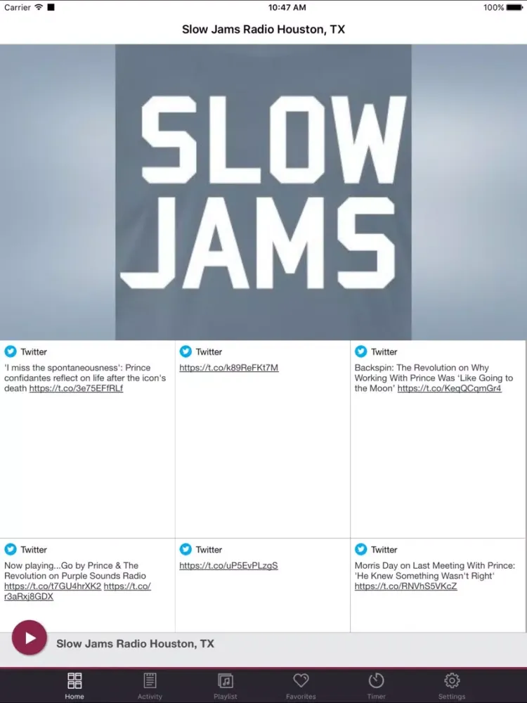 Slow Jams Radio Houston, TX iPad  스크린샷
