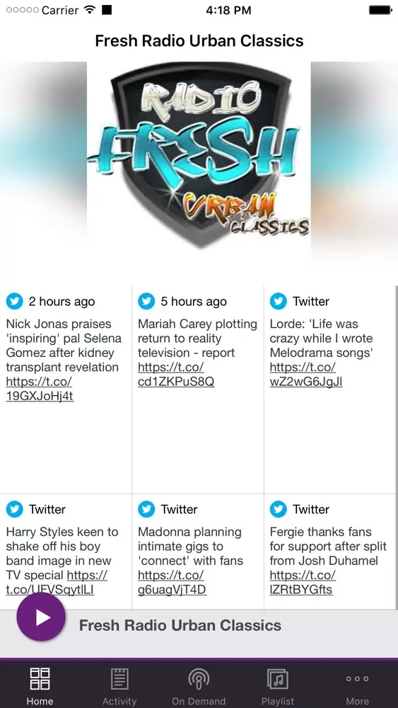 Fresh Radio Urban Classics Screenshots