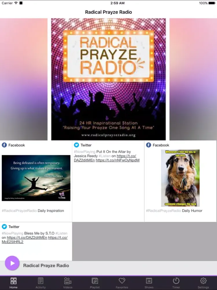 Radical Prayze Radio iPad Screenshots