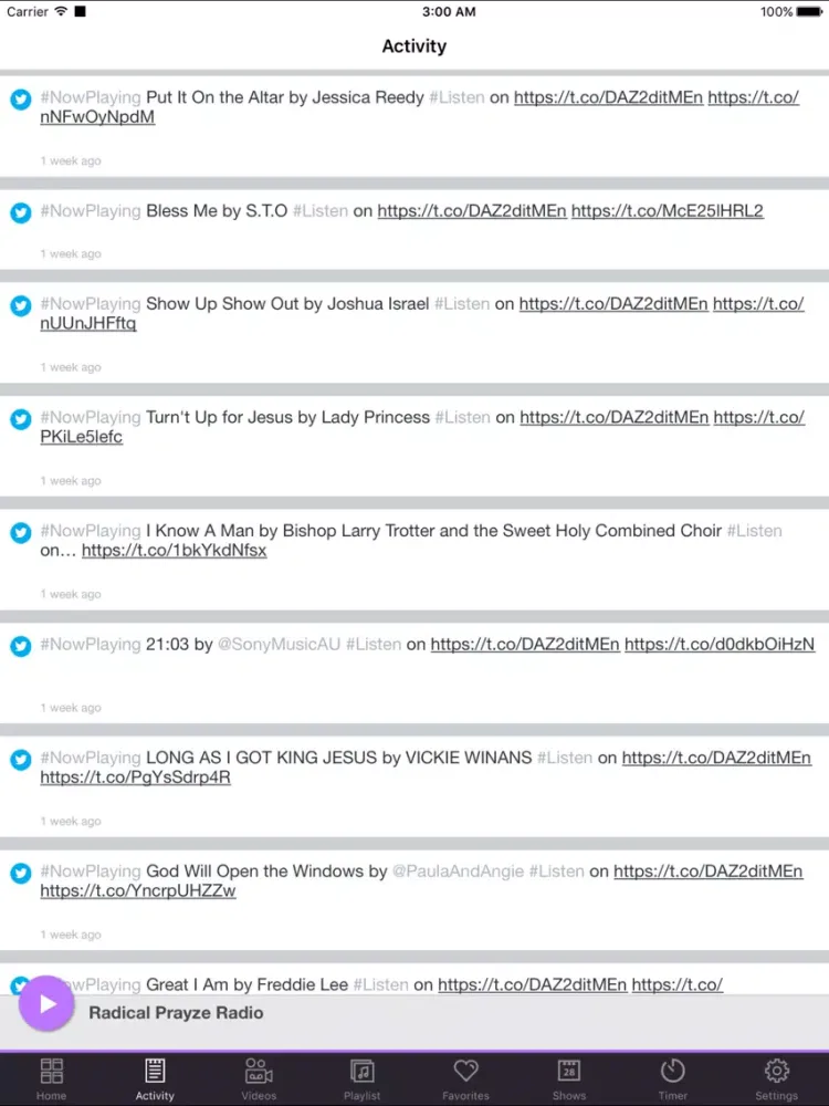 Radical Prayze Radio iPad Screenshots