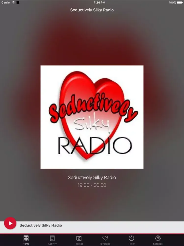 Ảnh chụp màn hình của Seductively Silky Radio iPad 