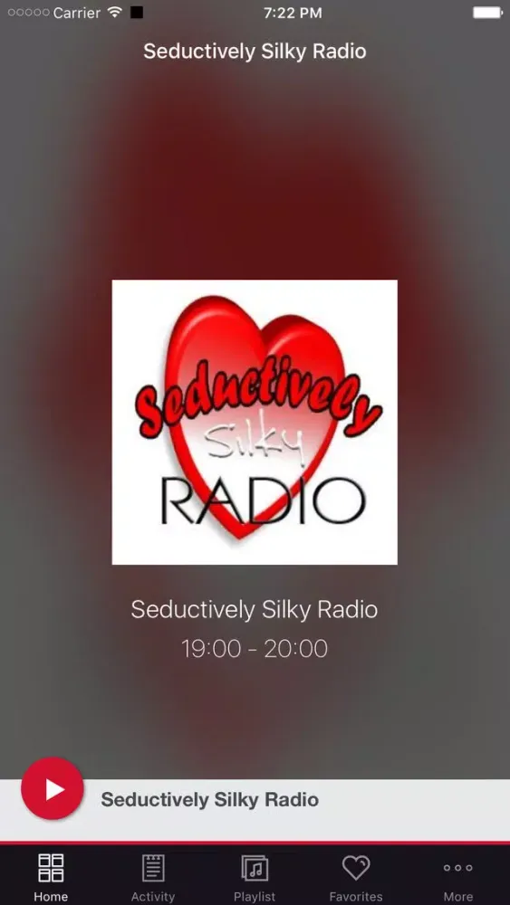 Ảnh chụp màn hình của Seductively Silky Radio
