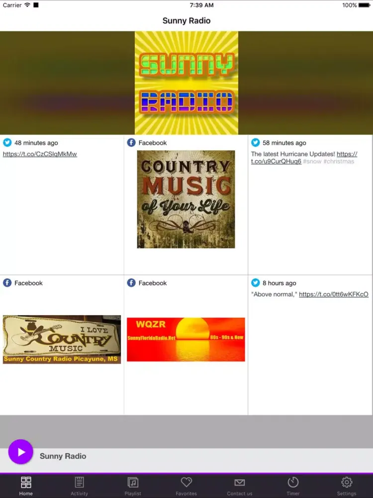 Capturas de pantalla de Sunny Radio USA iPad 
