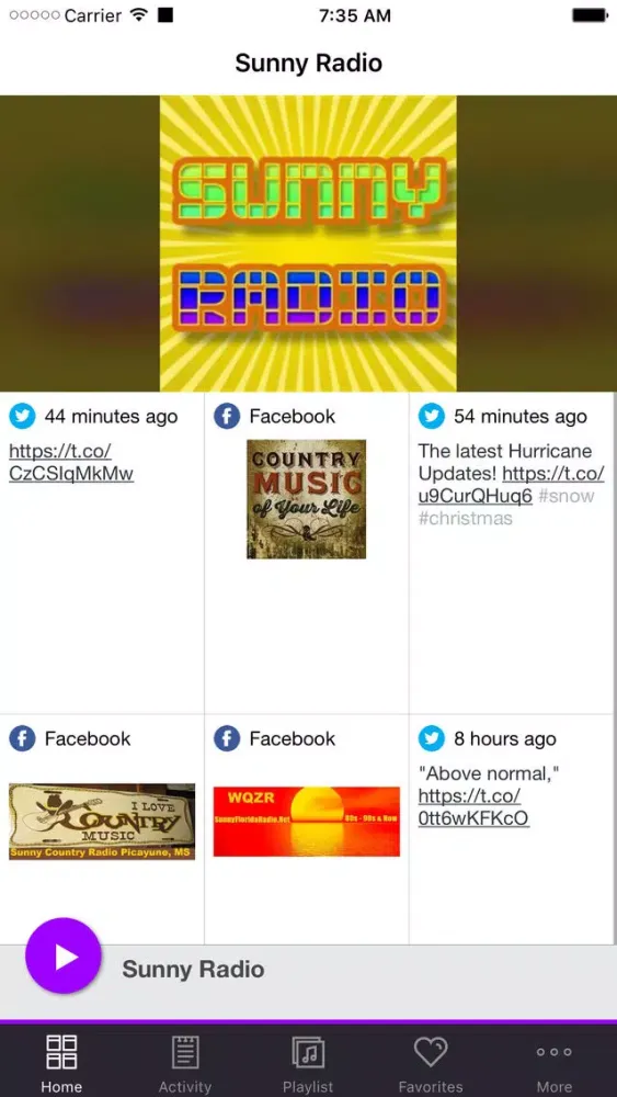 Capturas de pantalla de Sunny Radio USA