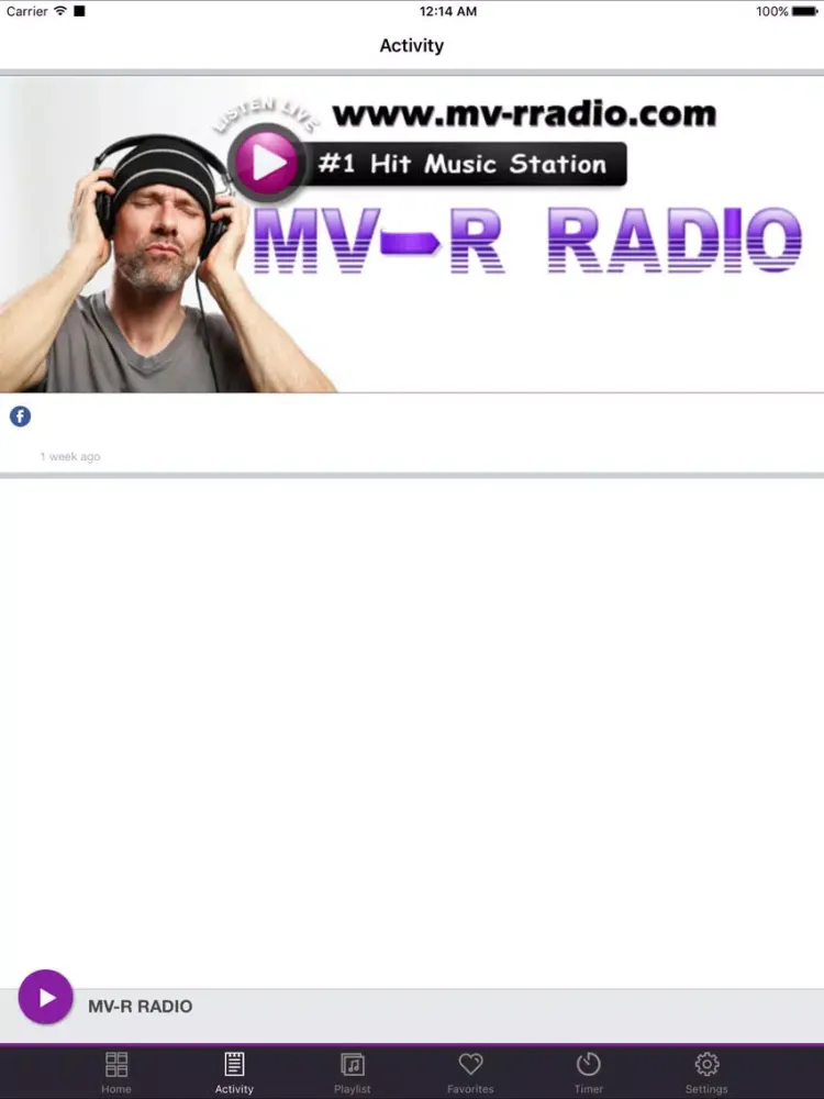 MV-R RADIO iPad  Screenshots