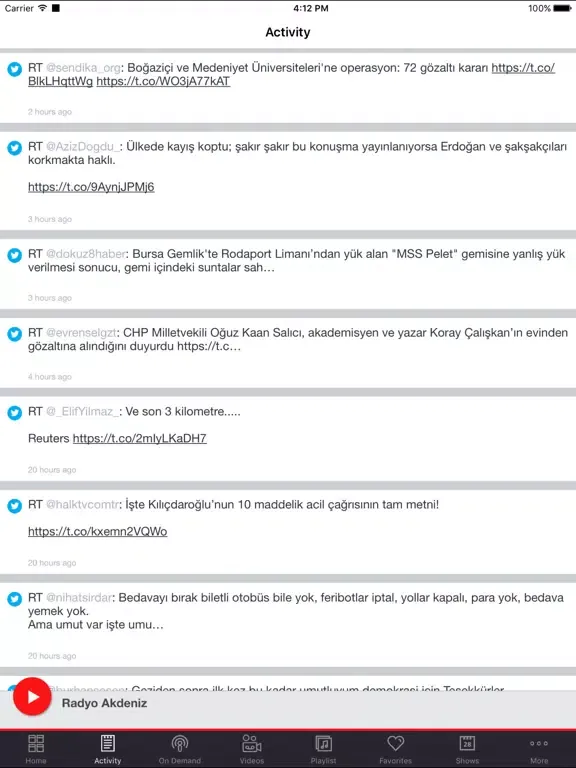Radyo Akdeniz iPad  سکرین شاٹس