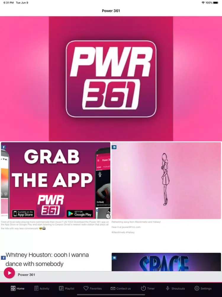ภาพหน้าจอของ Power 361 iPad 