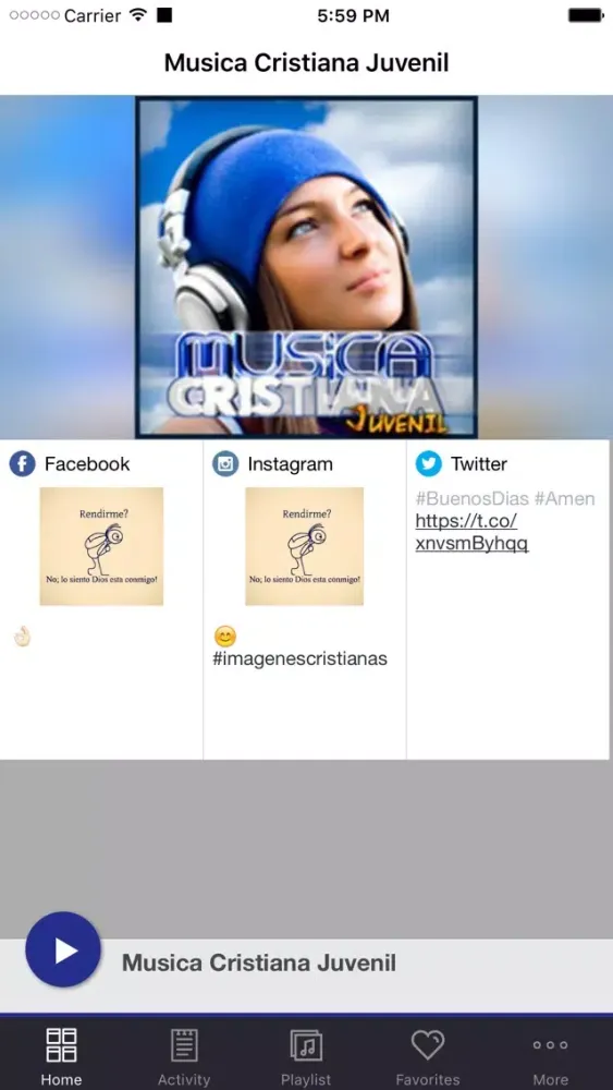 Скриншоты Musica Cristiana Juvenil