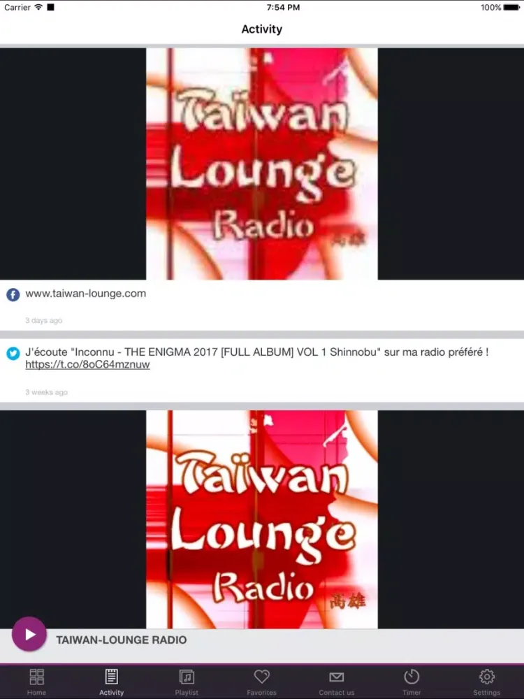 TAIWAN-LOUNGE RADIO iPad 应用截图