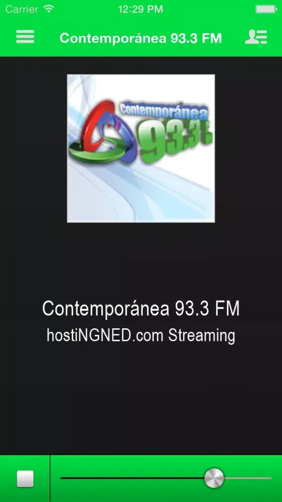 Ảnh chụp màn hình của Contemporánea 93.3 FM