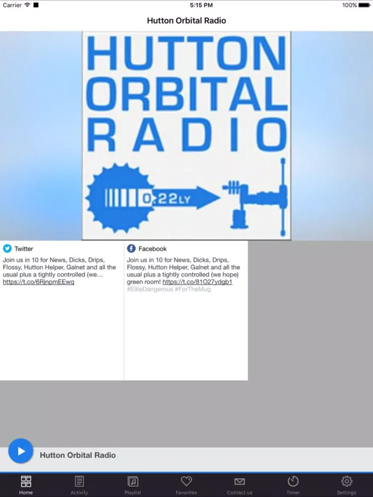 Capturas de pantalla de Hutton Orbital Radio iPad 