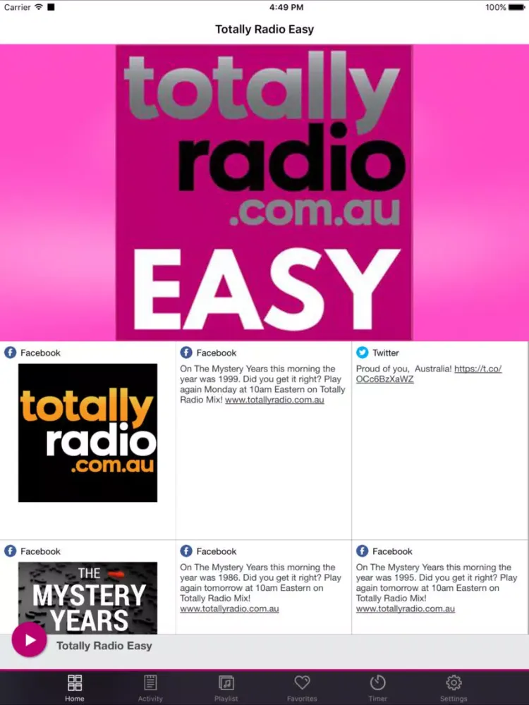 Screenshot di Totally Radio Easy iPad 