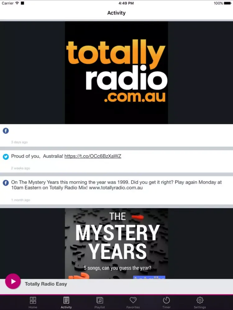 Screenshot di Totally Radio Easy iPad 