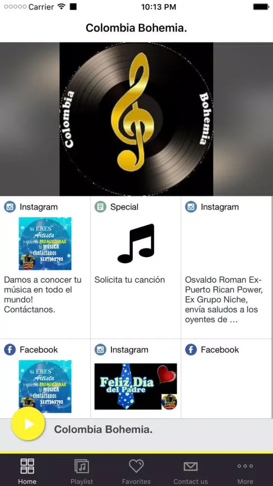 Tangkapan layar Colombia Bohemia.
