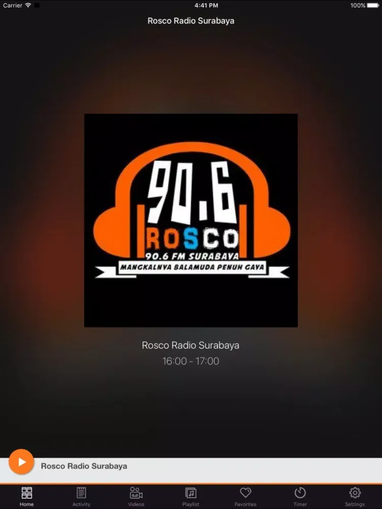 Rosco Radio Surabaya iPad 应用截图