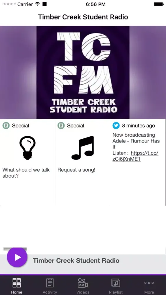 Timber Creek Student Radio স্ক্রিনশট