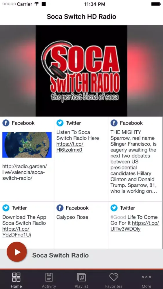 Скриншоты Soca Switch HD Radio